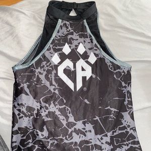 Cheer Athletics practice wear top. Made by rebel Athletics